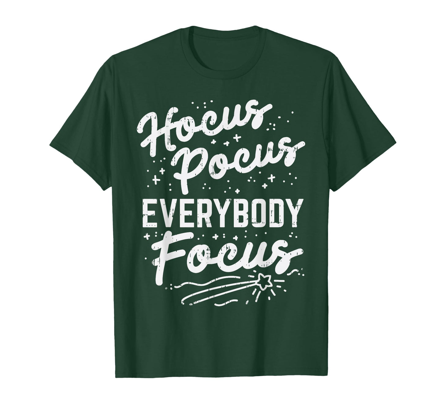 Hocus Pocus Everybody Focus Funny Teacher Halloween Costume T-Shirt