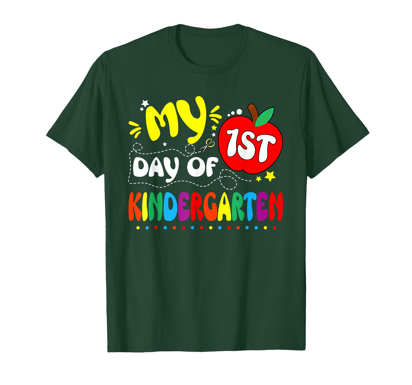 My First Day Of Kindergarten Teacher Kids 1st Day Of School T-Shirt