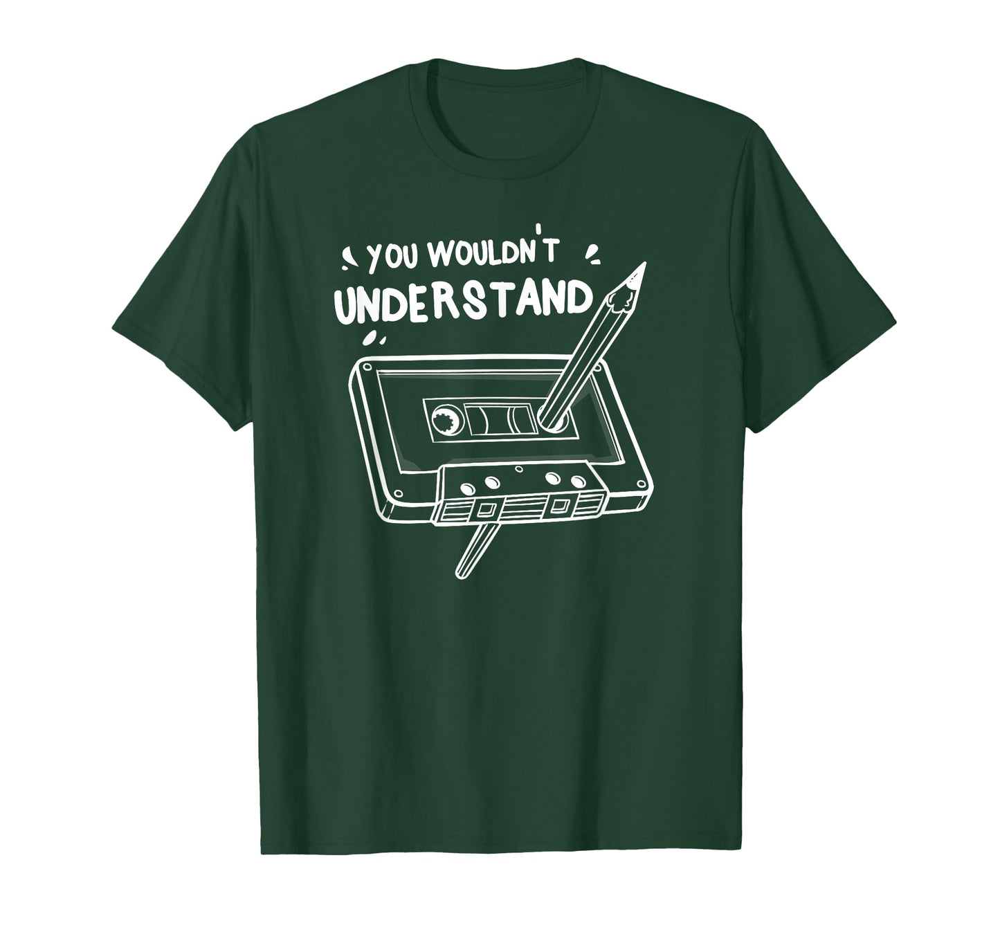 Never Forget Cassette Tape Gift Old School T-Shirt