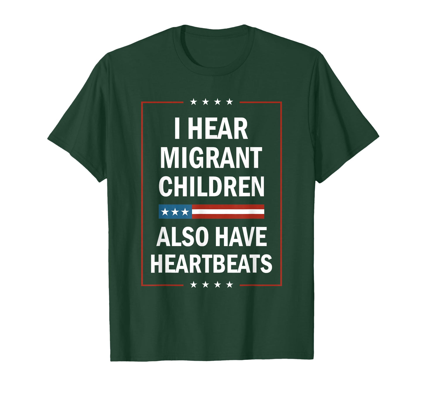 I Hear Migrant Children Also Have Heartbeats Design T-Shirt