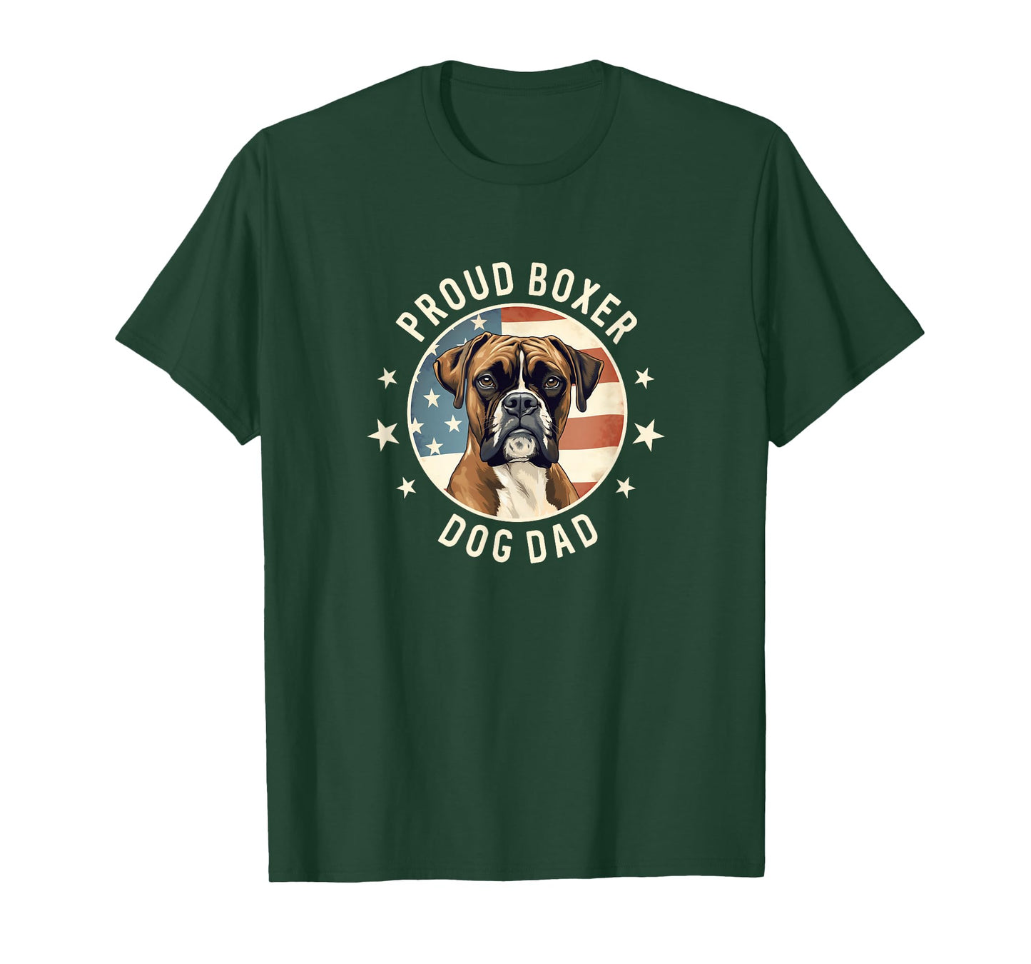 Boxer Dog Gifts for Men, Proud Boxer Dog Dad T-Shirt