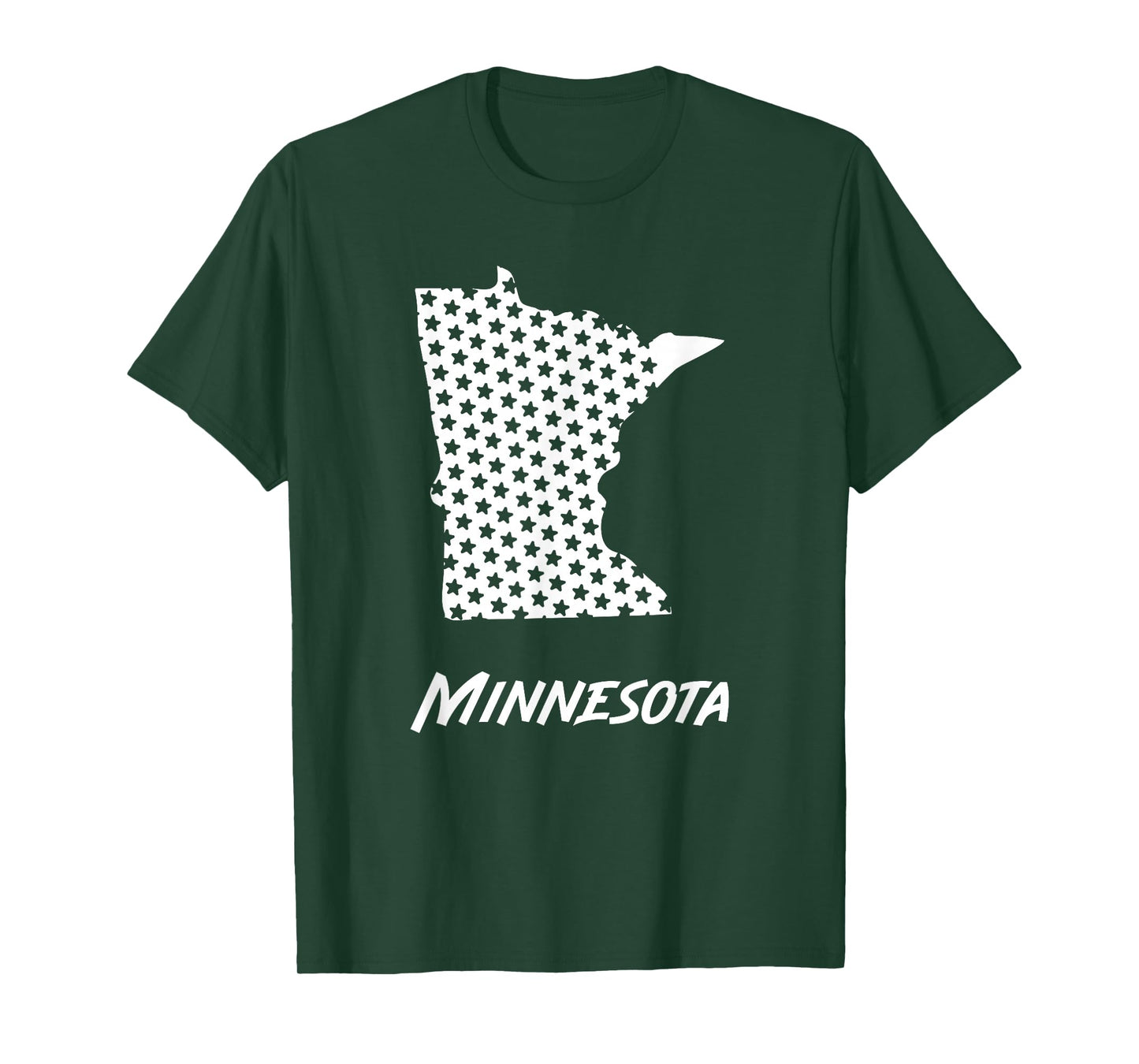 Minnesota USA State Outline Stars Vintage Retro Design T-Shirt