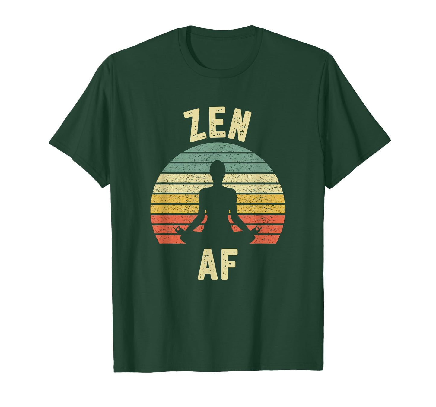 ZEN AF Shirt Retro Yoga T-Shirt Cute Funny Gift for Women T-Shirt