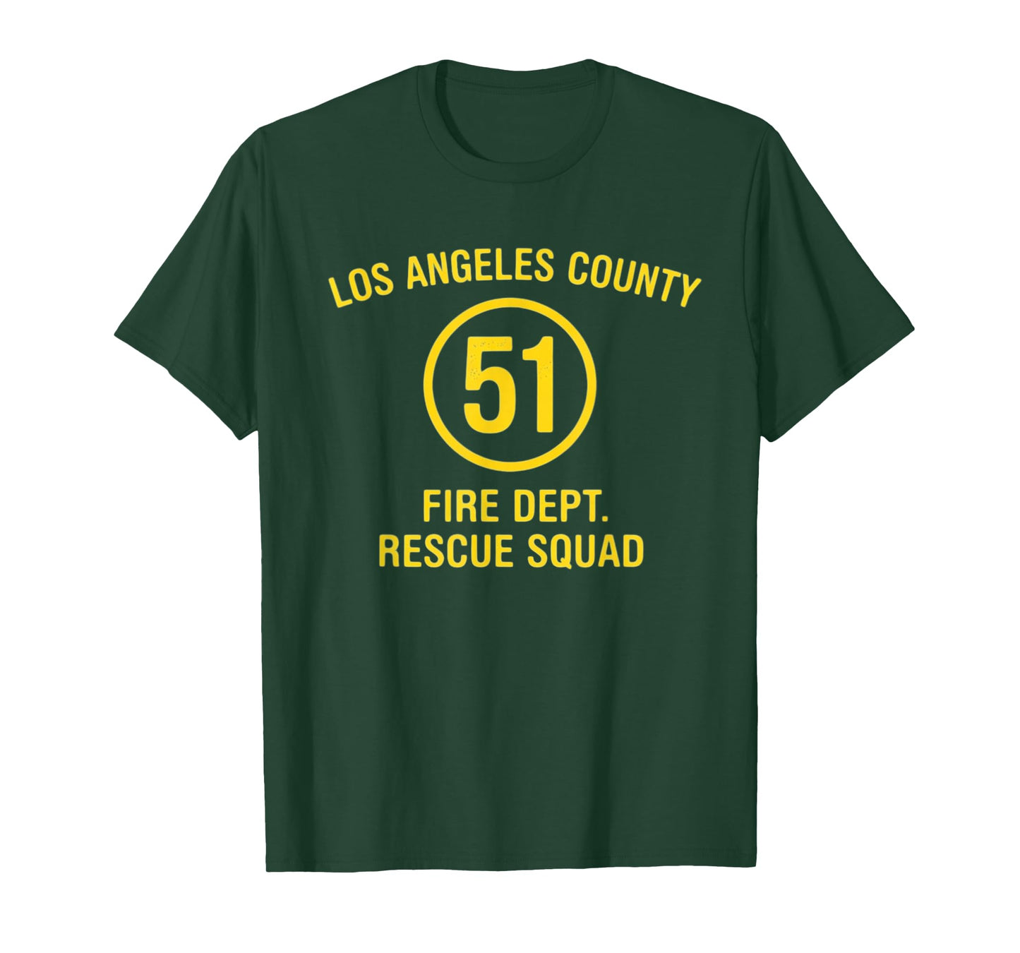 Emergency Squad Truck Side 51 Rescue Hero T-Shirt