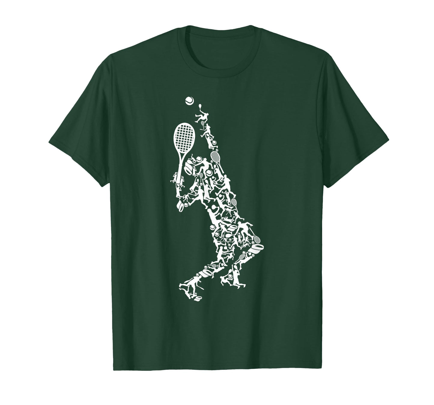 Tennis silhouette T-Shirt, Black, Small