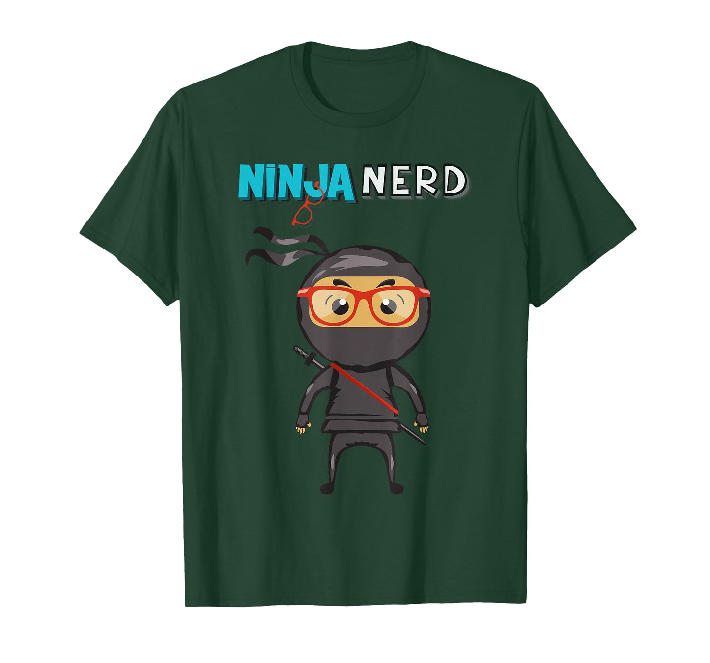 Ninja Nerd T-Shirt, Blue, S