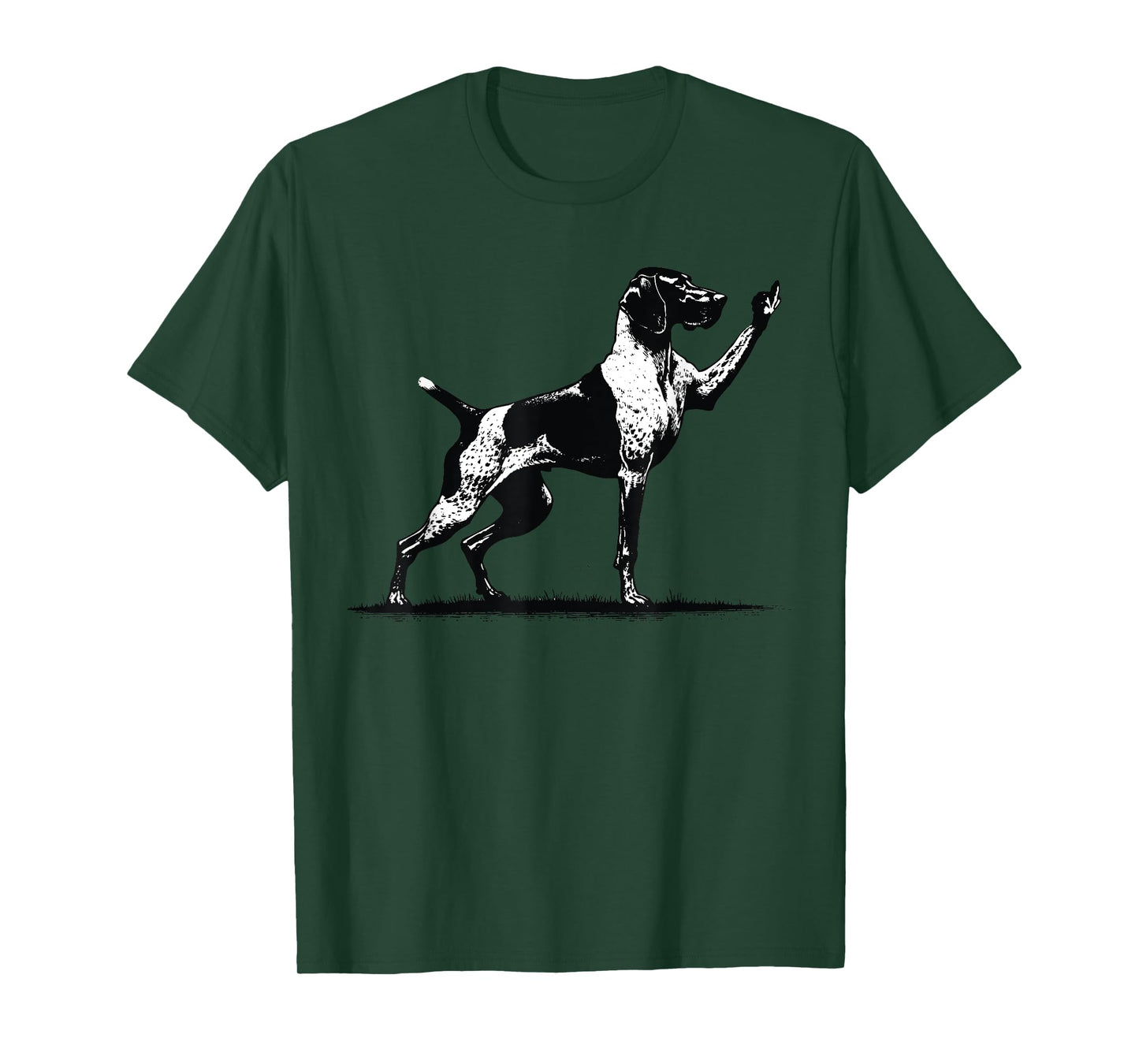 Rude Pointer Dog German Shorthair Dog Midle Finger Hand T-Shirt
