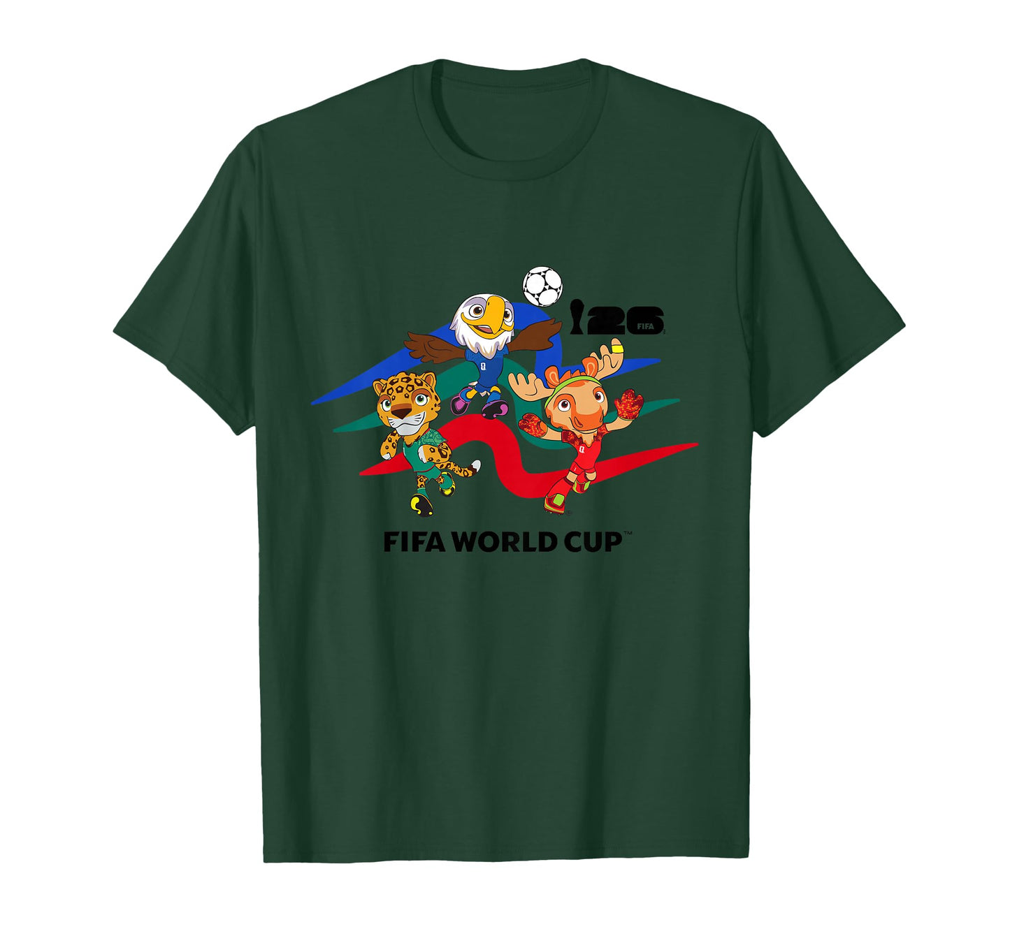Kids FIFA World CUP26 Host Country Mascots Action T-Shirt