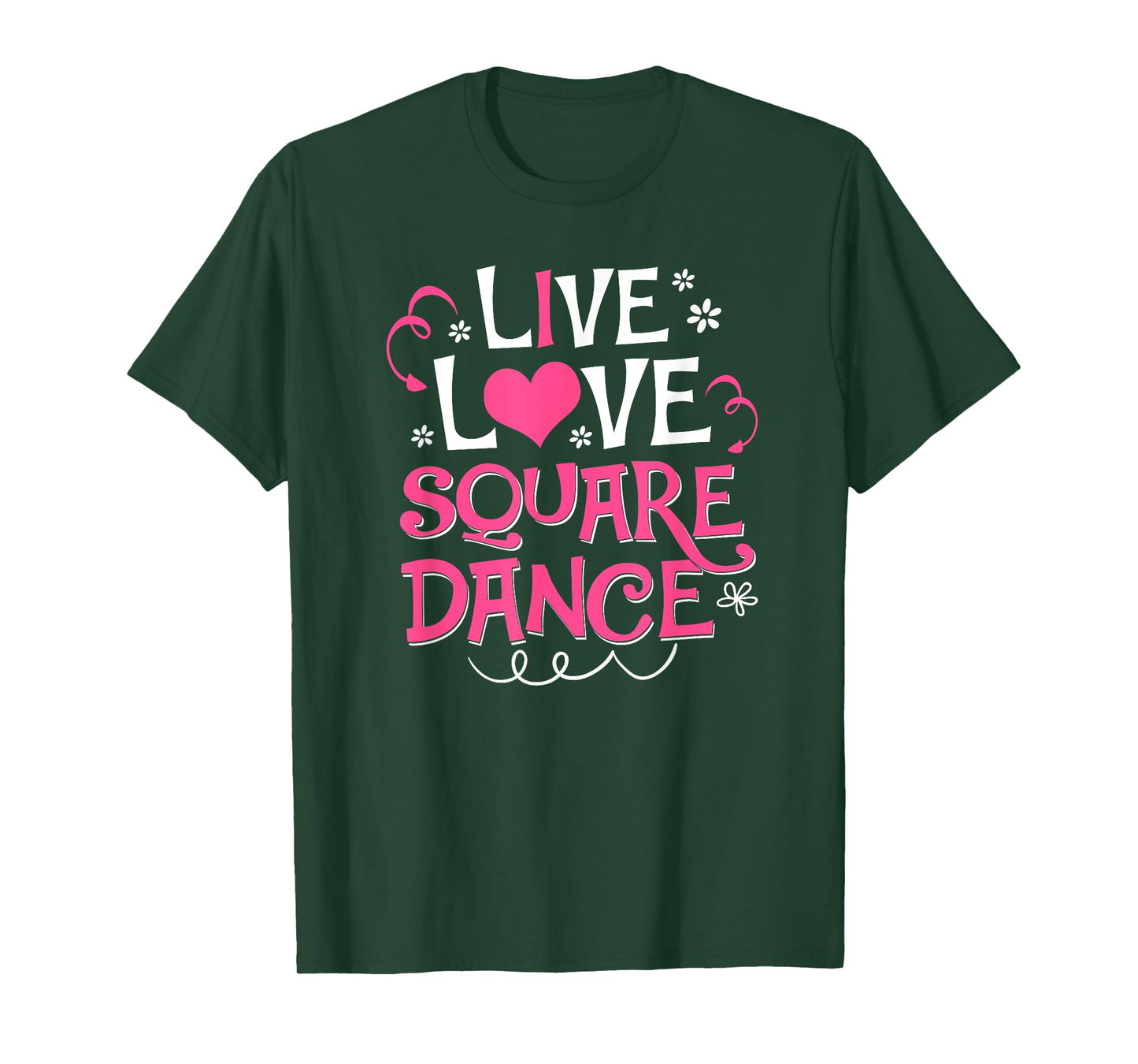 Live Love Square Dance Cute Square Dancing Gift Shirt T-Shirt