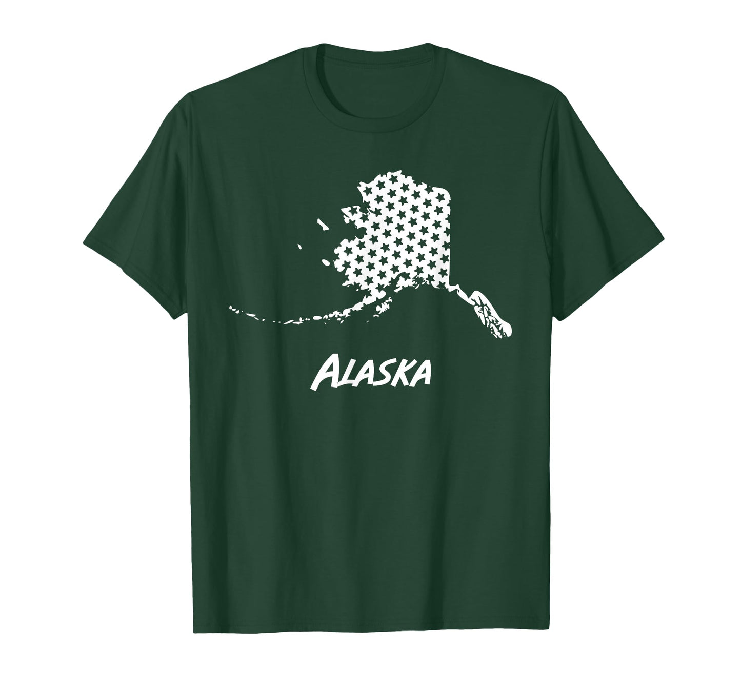 Alaska USA State Outline Stars Vintage Retro Design T-Shirt