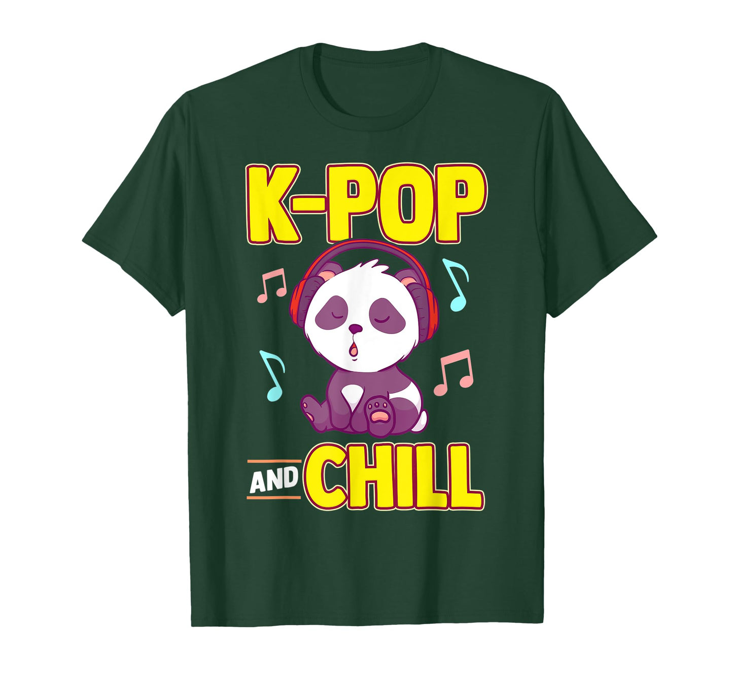 K-POP And Chill Music Lover Korean Panda Merchandise Gift T-Shirt
