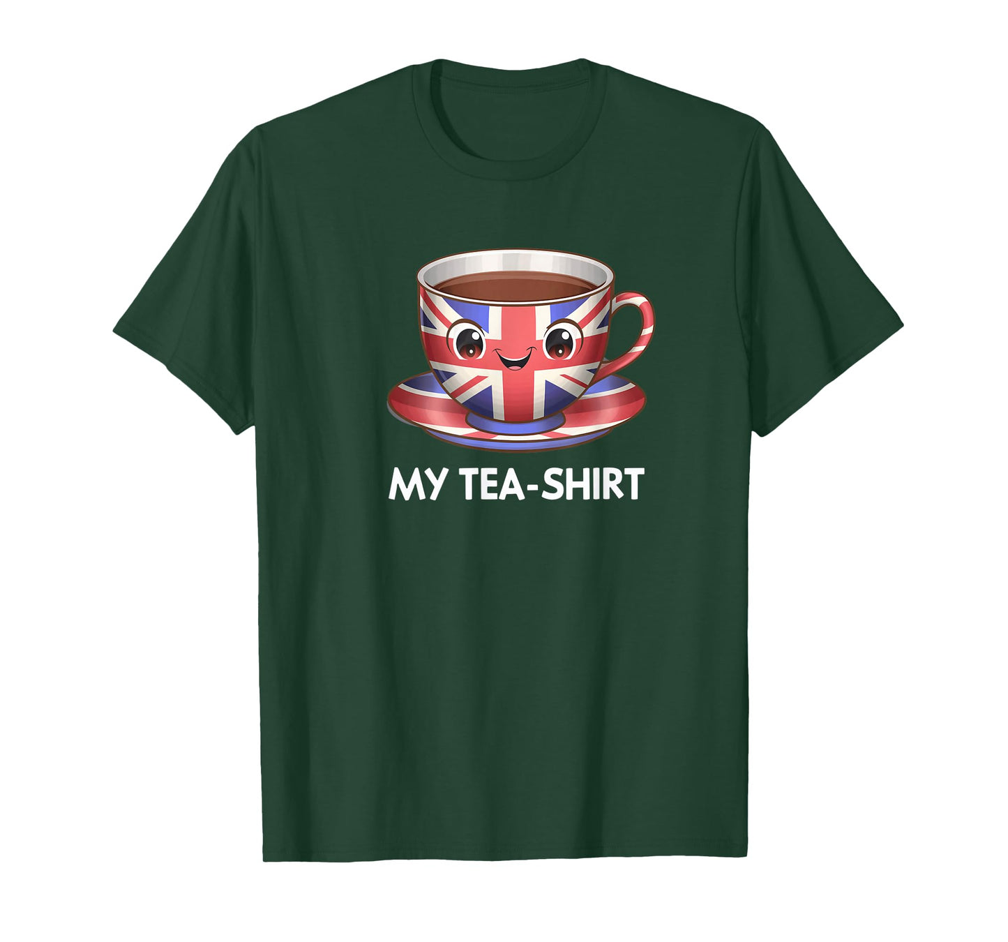 I Love English Tea Party UK Flag London Souvenir Funny Tea T-Shirt