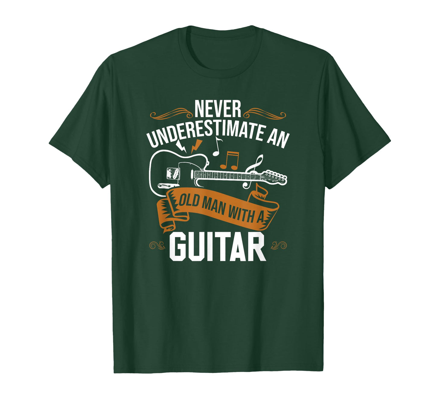 Guitar Player | Never Underestimate An Old Man With A Guitar T-Shirt