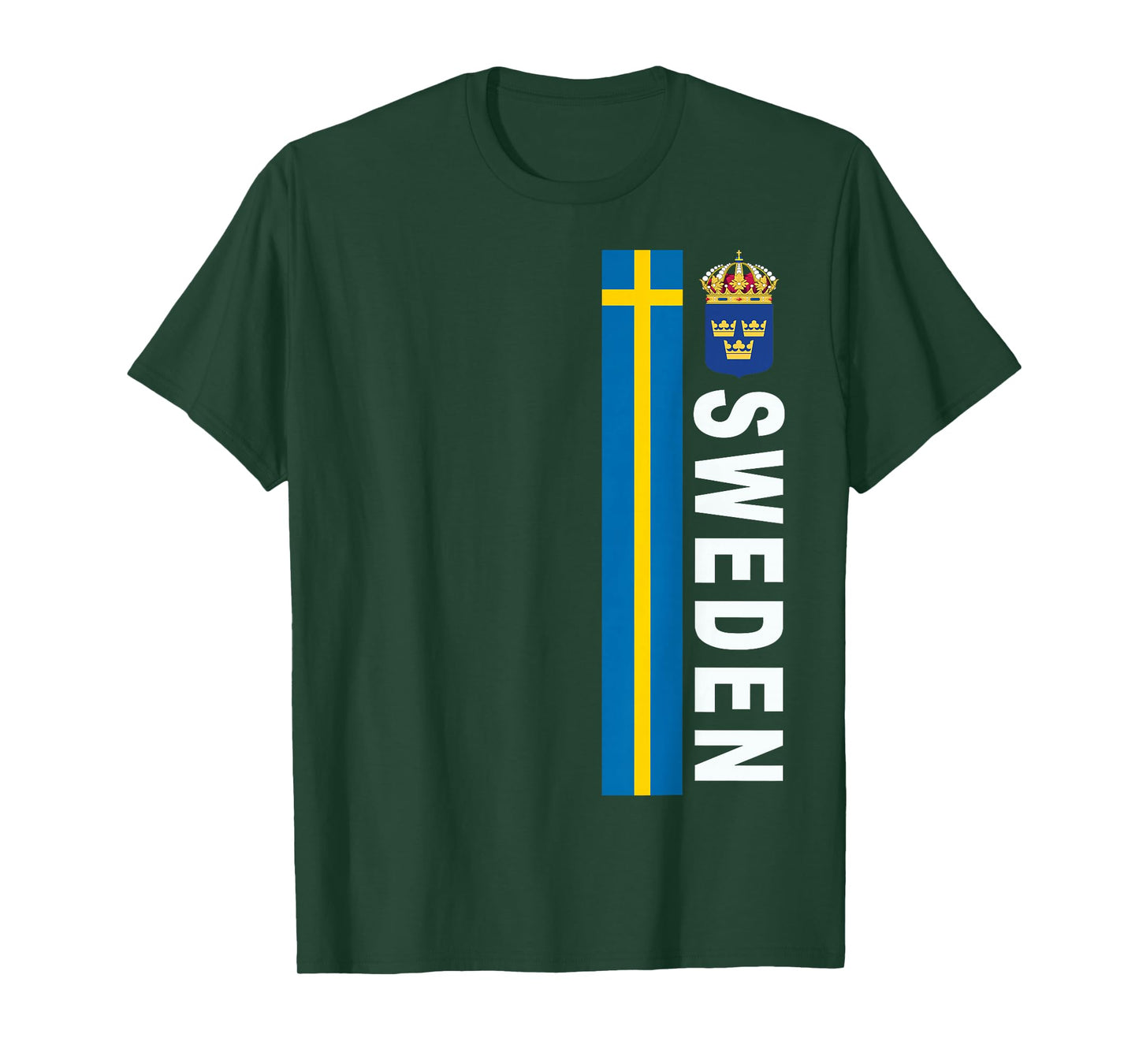 Sweden Soccer-style Swedish Flag Design T-Shirt