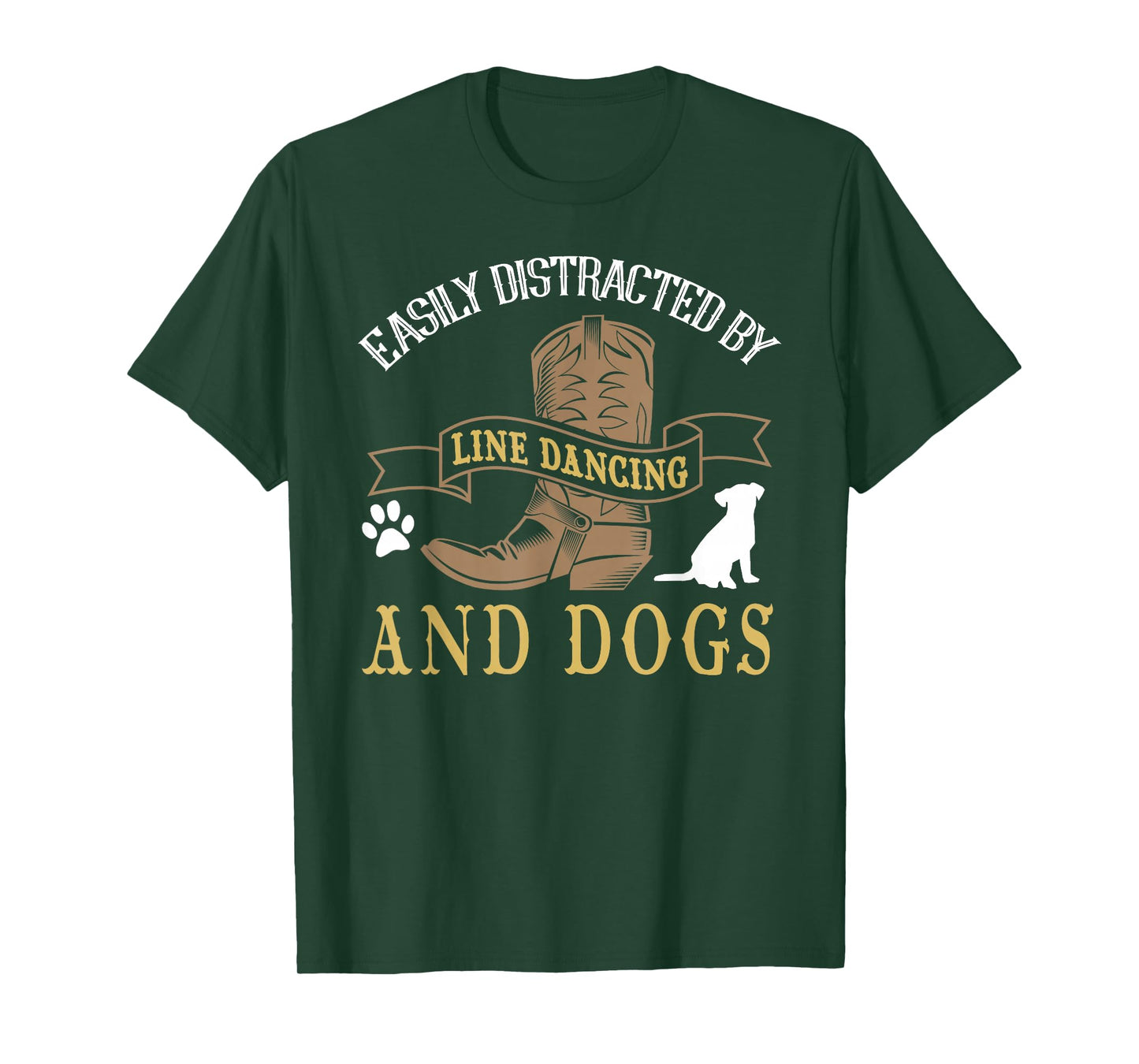 Line Dance Shirt Joke Dog Lover Line Dancing Line Dancer T-Shirt