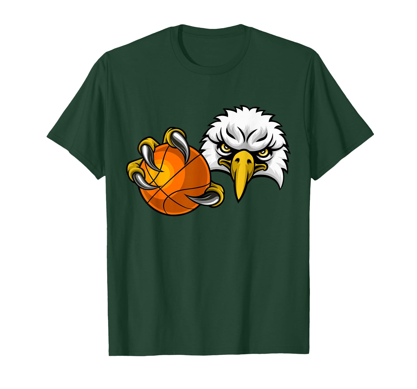 Eagle Hawk Basketball Ball Bald Eagles Cartoon T-Shirt
