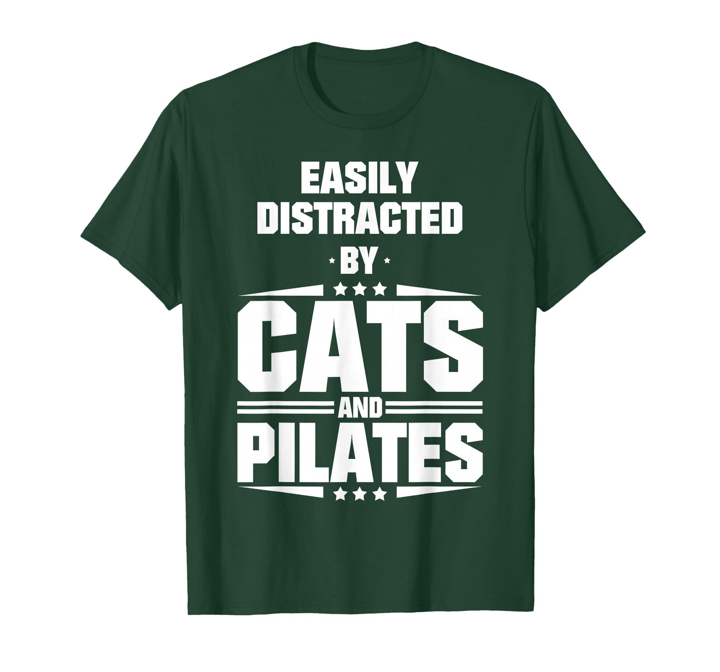 Easily Distracted By Cats And Pilates T-Shirt