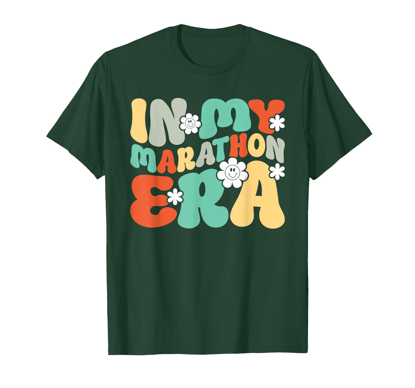 In My Marathon Era Marathoner Runner Groovy Running T-Shirt