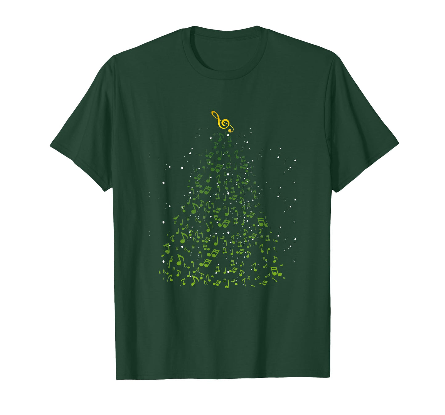 Musical Notes Funny Music Lover Musician Christmas Apparel T-Shirt