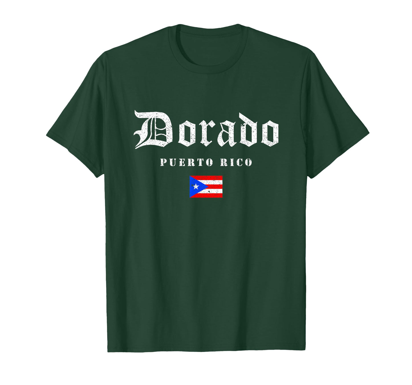 Vintage Dorado Puerto Rico Flag Pride Home Root Travel T-Shirt