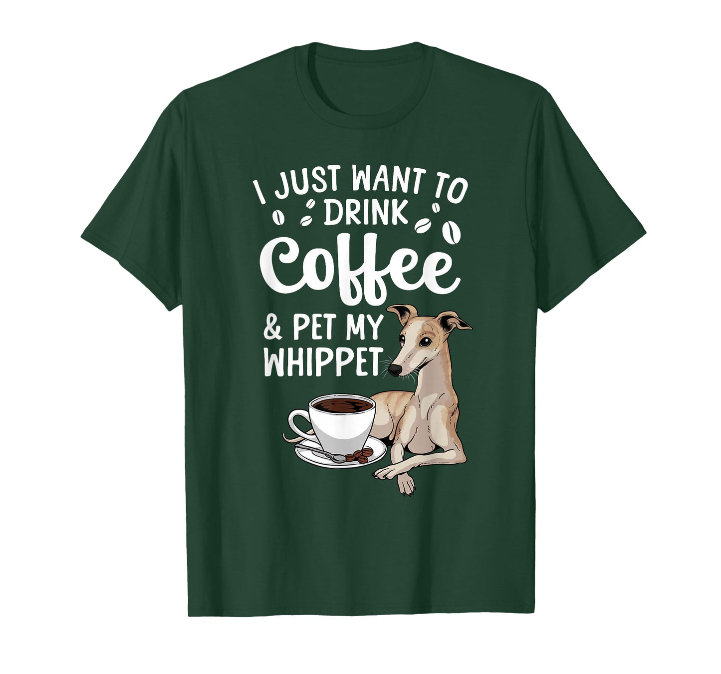 Funny Whippet Art for Men Women Whippet Dog Whippet Lover T-Shirt