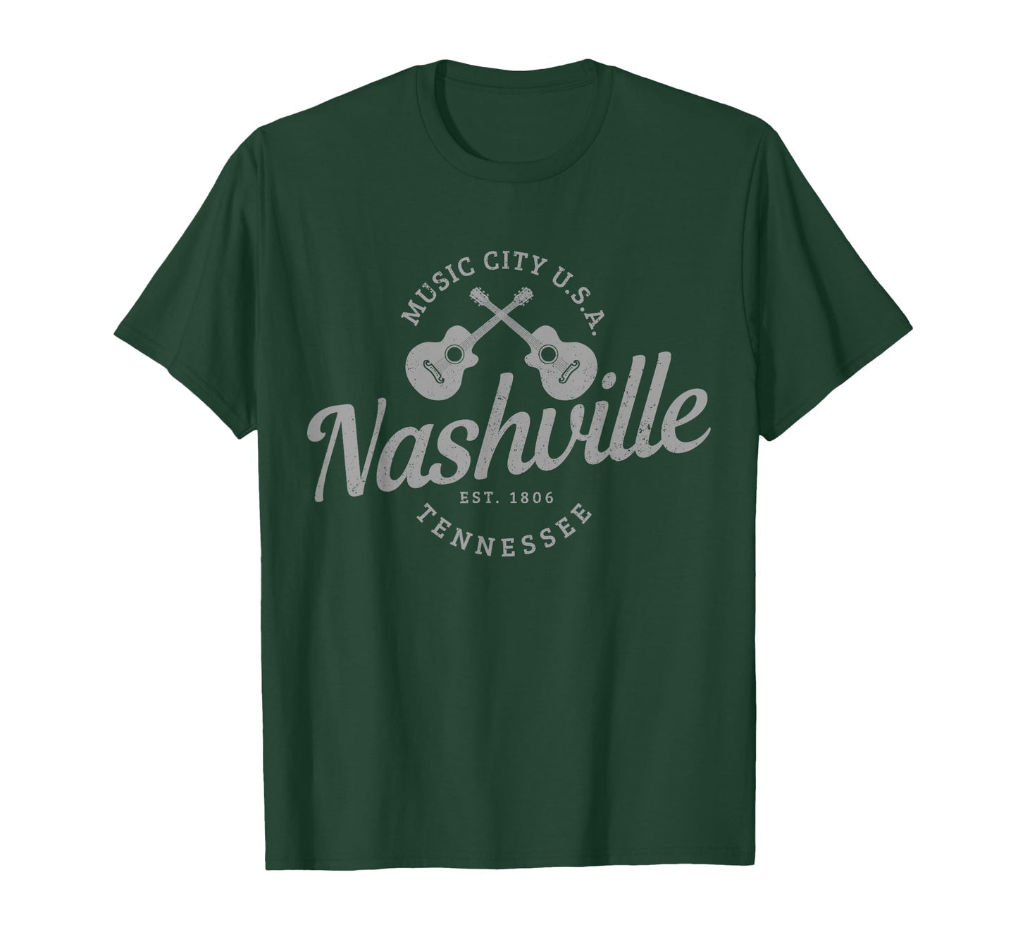 Nashville Tennessee Guitar Country Music City Souvenir T-Shirt