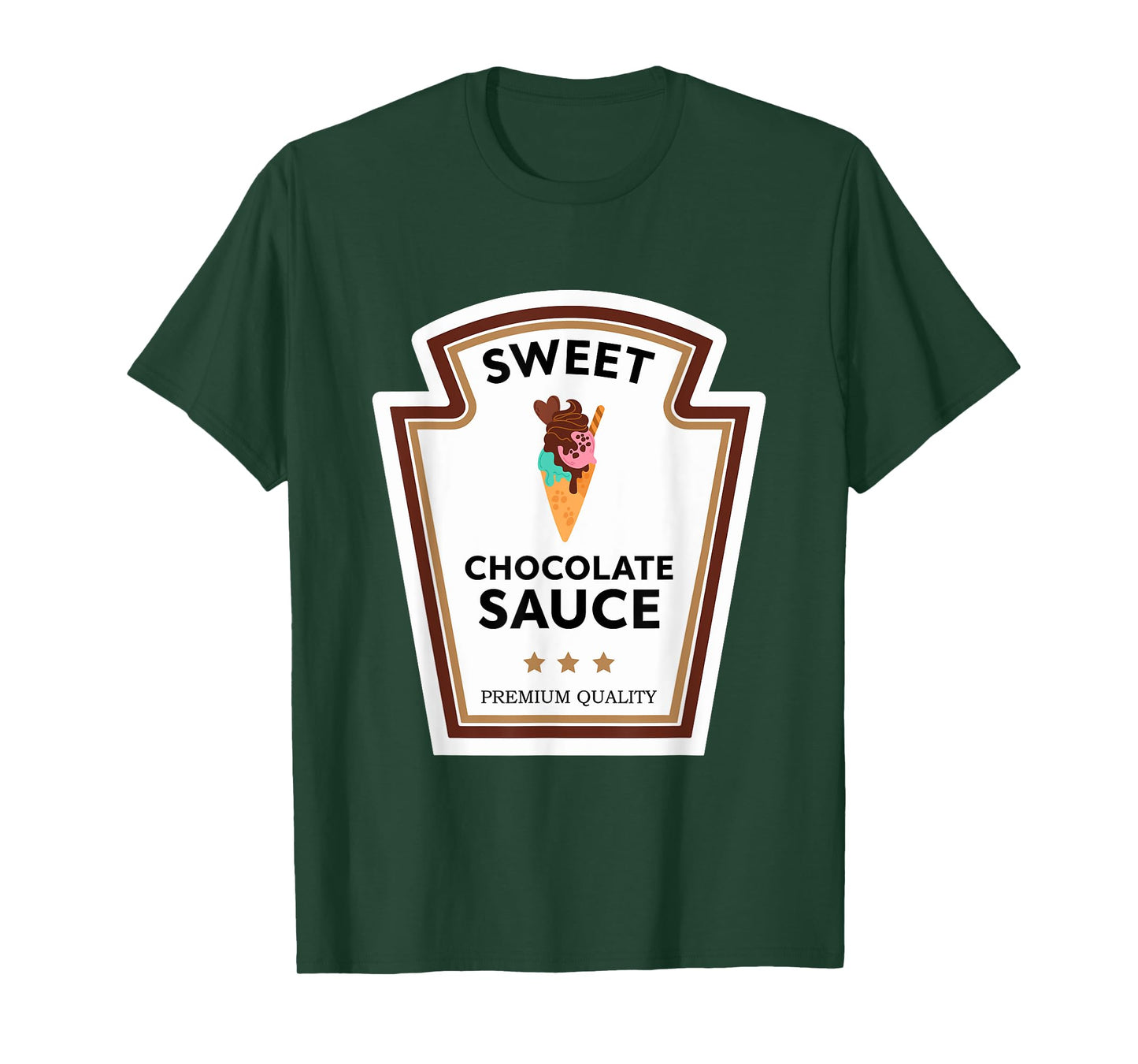 Sweet Chocolate Sauce Condiment Group Costume T-Shirt