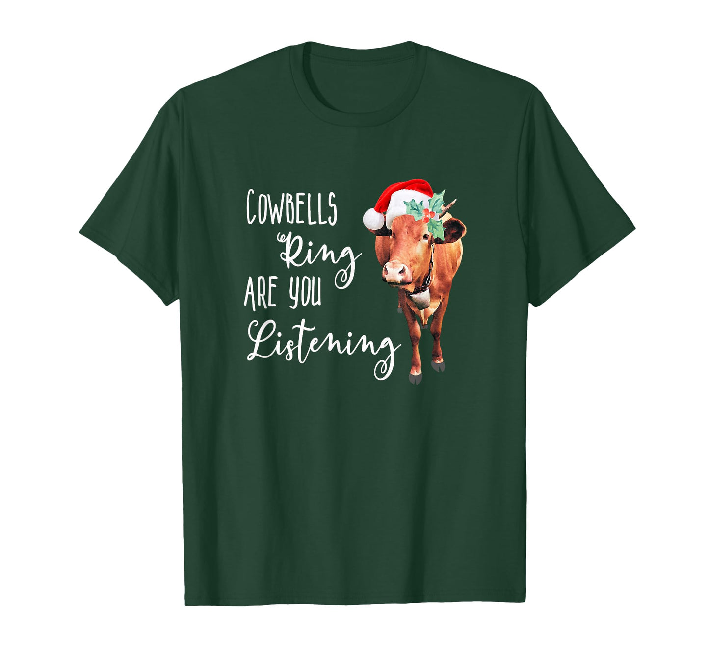 Christmas Heifer Cowbells Ring Vintage Country Gift