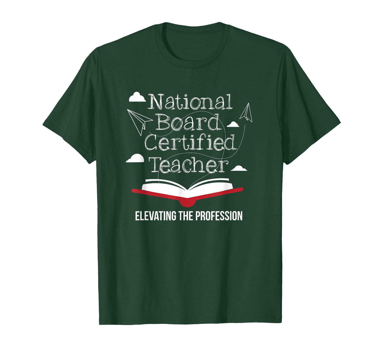 National Board Certified Teacher Open Book Airplane T-Shirt T-Shirt for Men Women