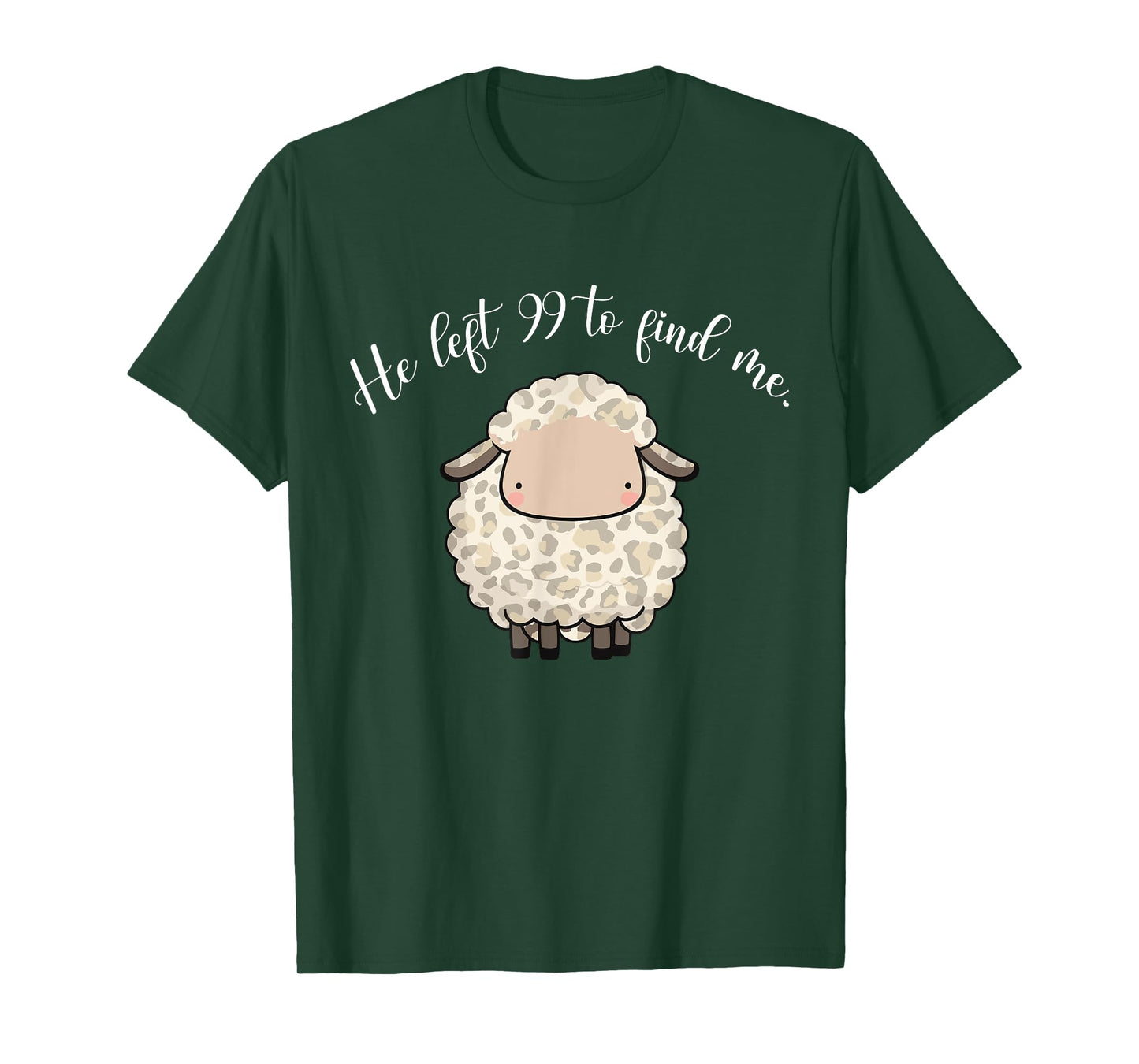Jesus Apparel He Left The 99 To Find Me Lamb Christian Sheep T-Shirt