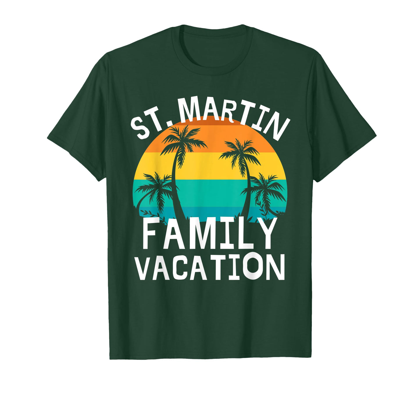 St. Martin Family Vacation Trip Men Women Kids Matching T-Shirt