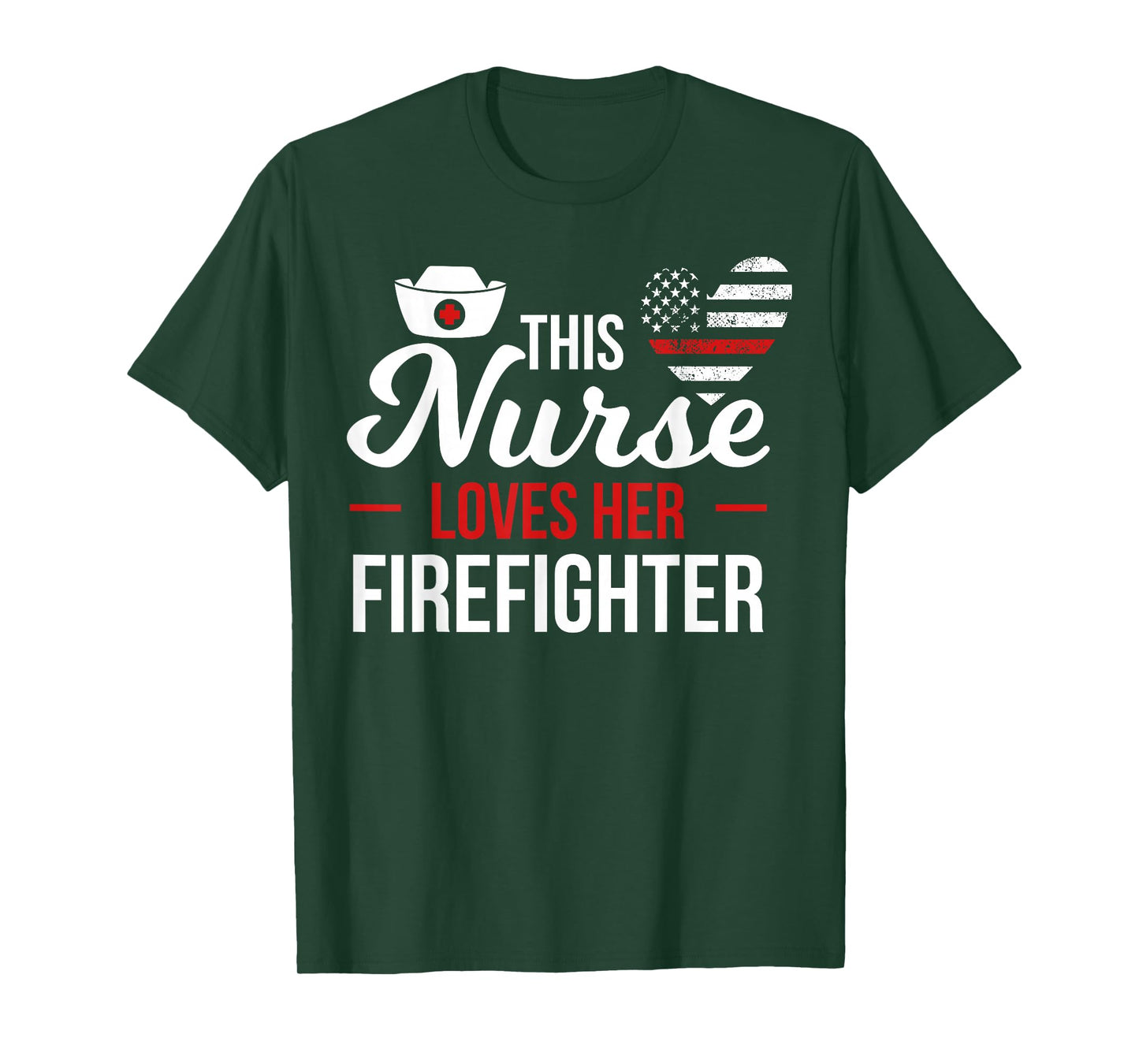 This Nurse Loves Her Firefighter Wife Nurse T-Shirt