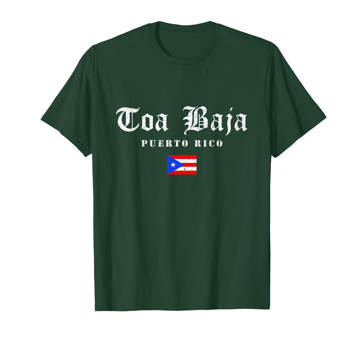 Vintage TOA Baja Puerto Rico Flag Pride Home Root Travel T-Shirt