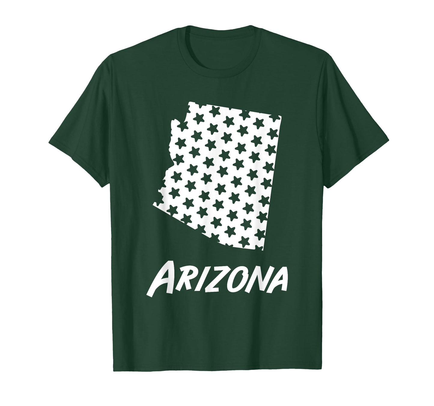 Arizona USA State Outline Stars Vintage Retro Design T-Shirt