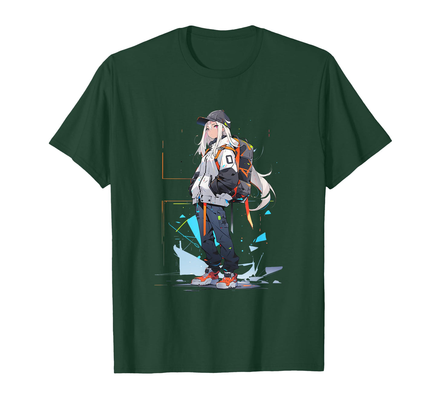 Anime Girl Anime Otaku Japanese Aesthetic | Cyberpunk T-Shirt