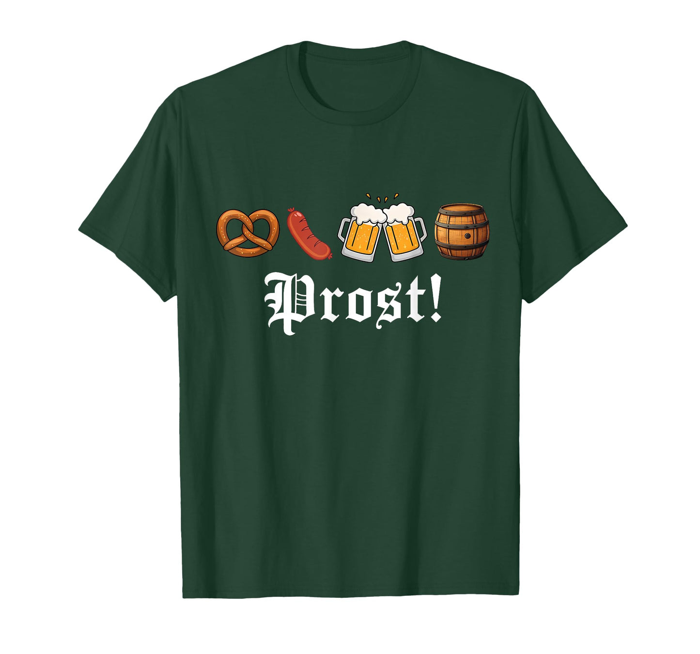 Prost Oktoberfest Drinking Vintage German Humor Men Women T-Shirt