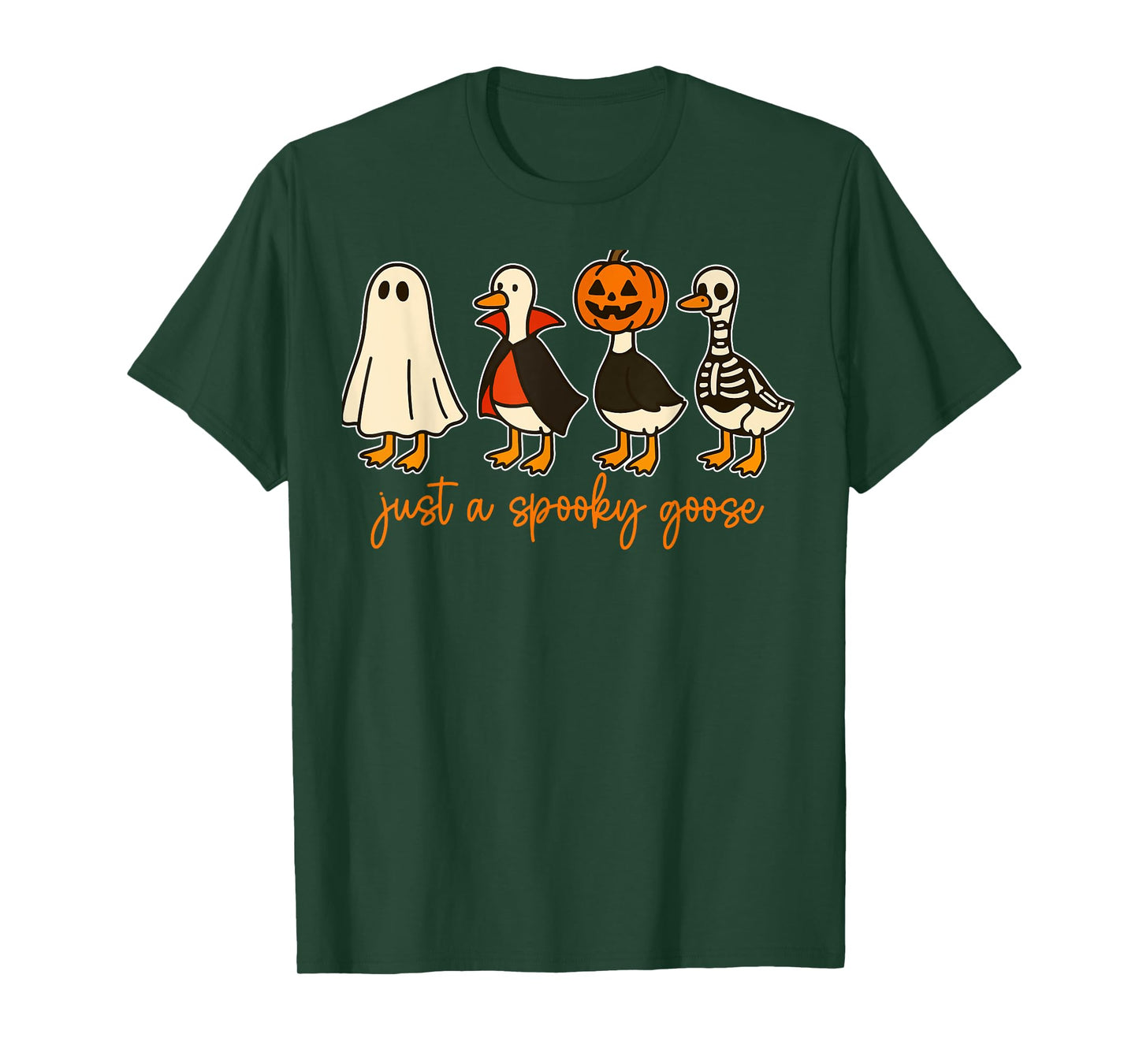 Just a Spooky Goose Halloween Costume Halloween Funny T-Shirt