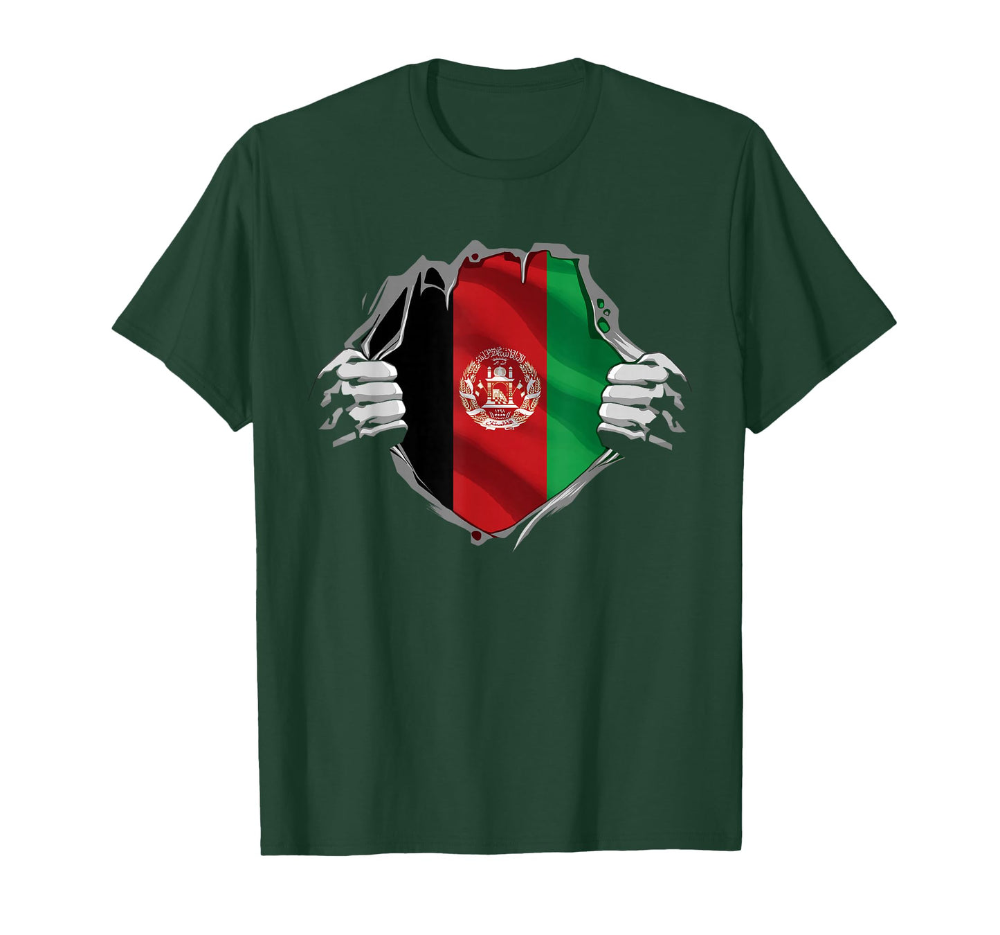 Afghan Tshirt Super Afghanistan Flag Afghani Roots Heritage T-Shirt