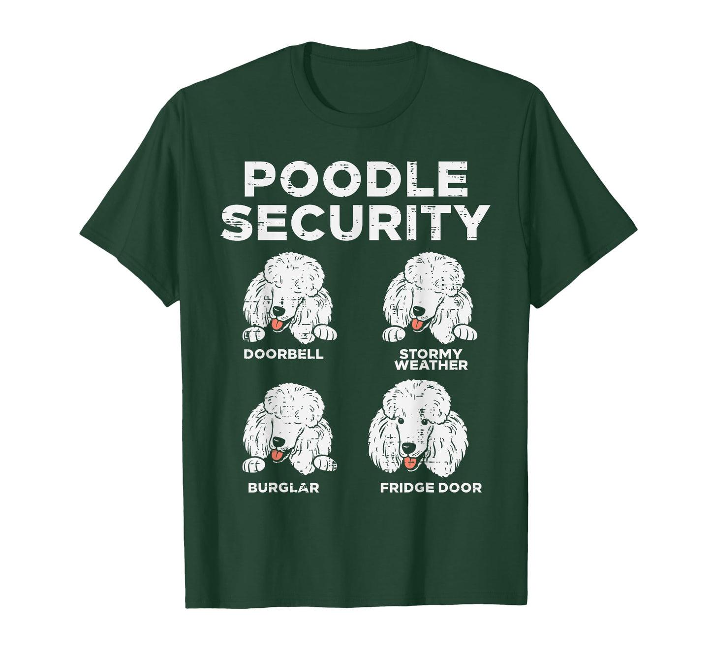 Poodle Security Funny Animal Pet Guard Dog Lover Owner Gift T-Shirt