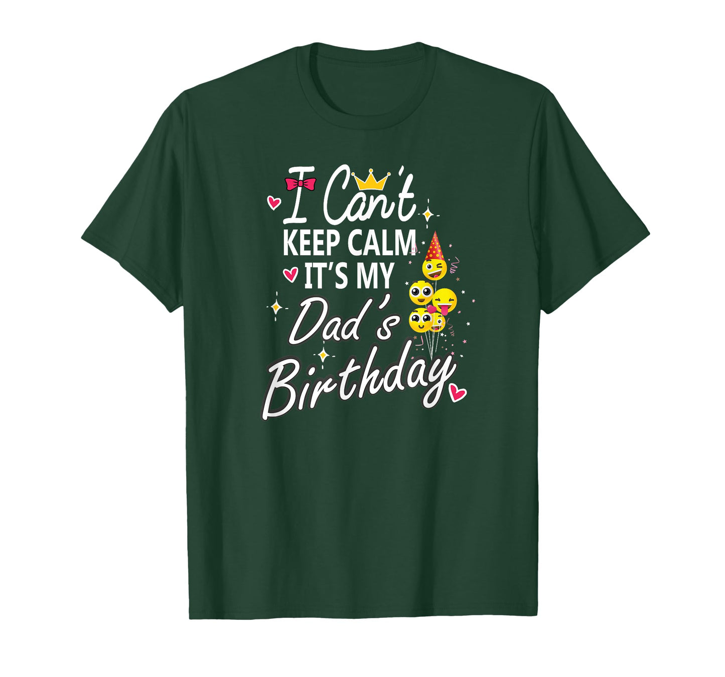 I Can't Keep Calm It's My Dad's Birthday Party Kids T-Shirt