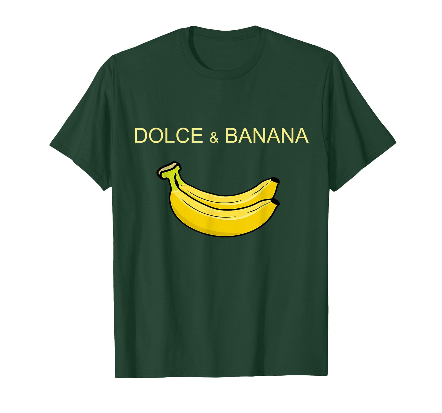 Dolce and Banana Funny Cute Graphic Design Banana T-Shirt T-Shirt