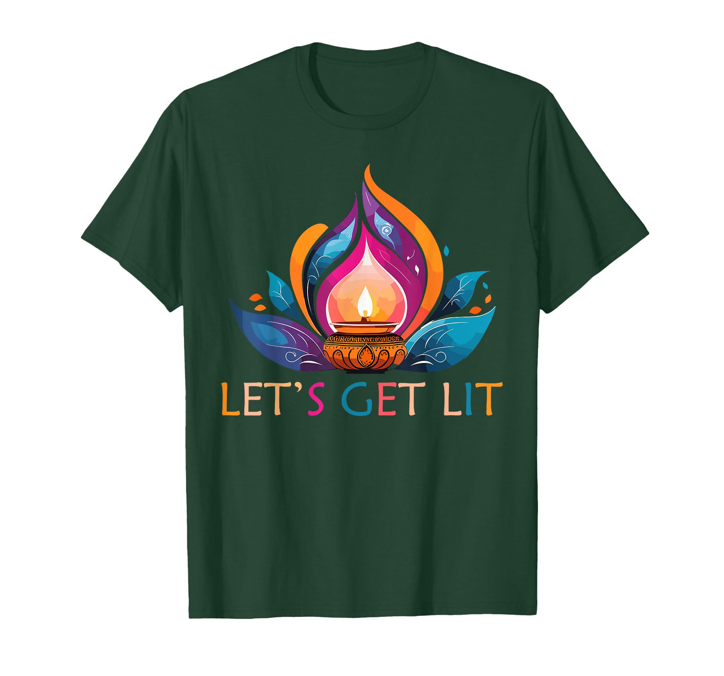 Let's Get Lit Happy Diwali Festival of Light T-Shirt