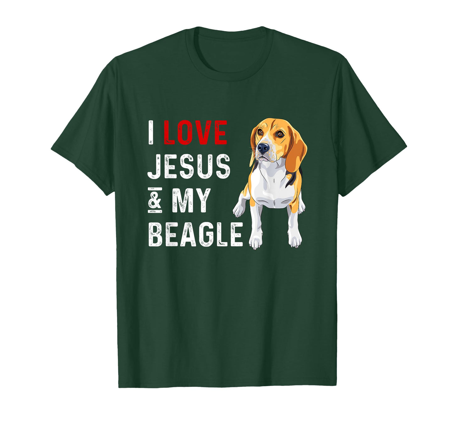 I Love Jesus And My Beagle T-Shirt