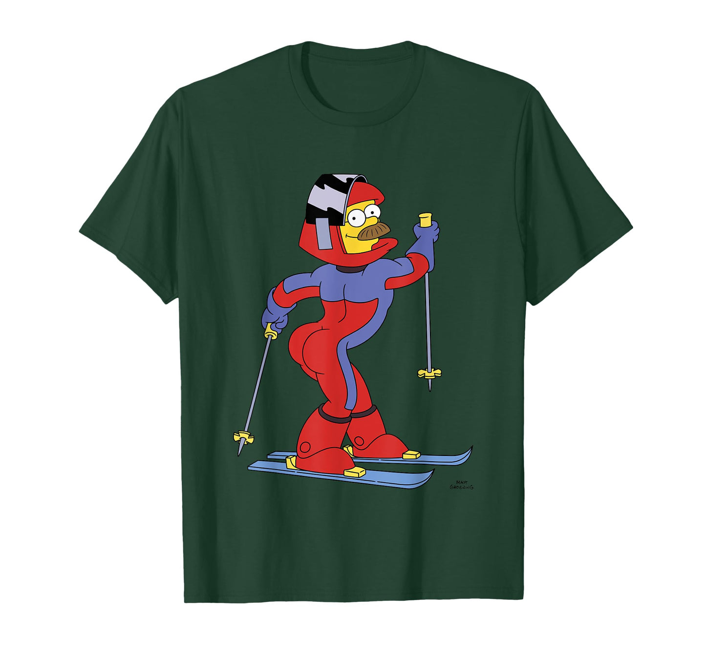The Simpsons Ned Flanders Comfortable Ski Outfit T-Shirt