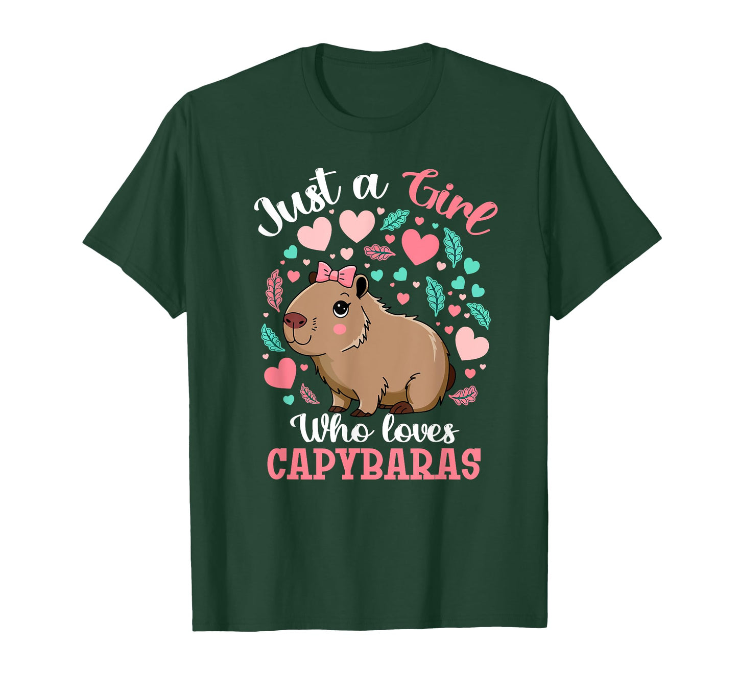 Just a Girl who loves Capybaras Funny For Men Women Kids T-Shirt