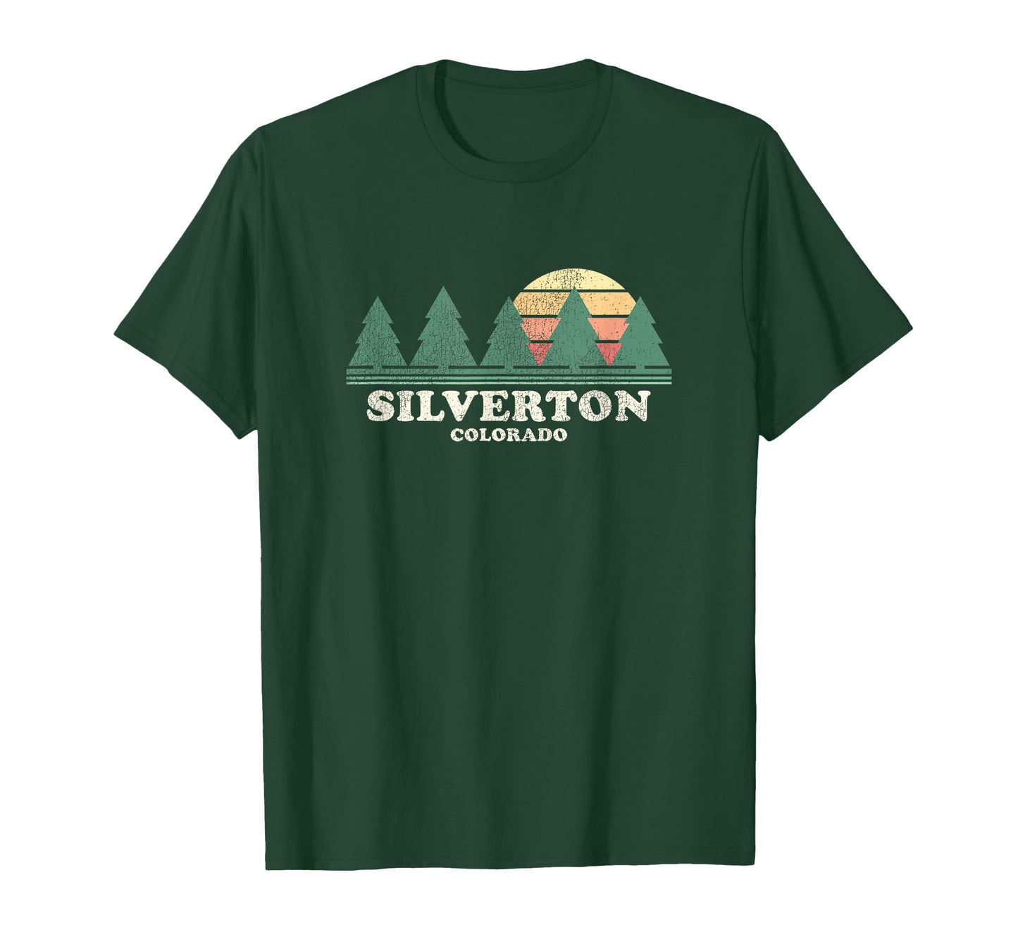 Silverton CO Vintage Throwback Tee Retro 70s Design T-Shirt