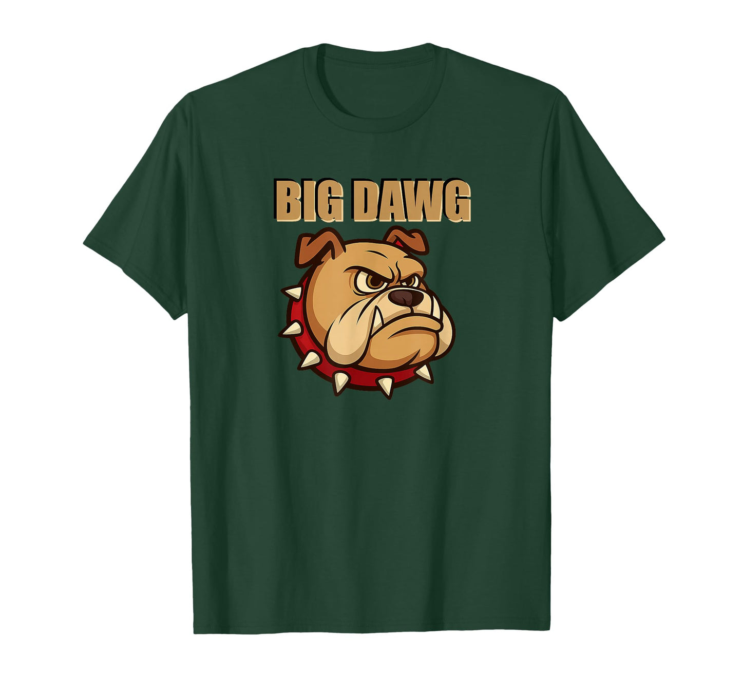 Mens Big DAWG, Featuring Cartoon Bulldog T-Shirt