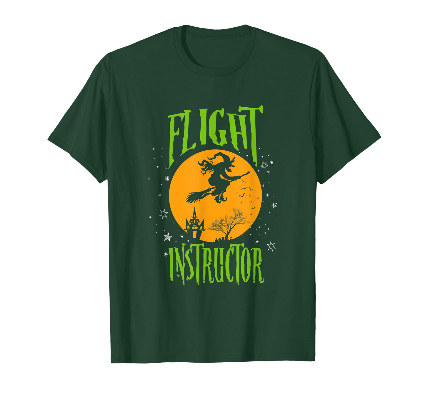 Funny Flight Instructor Halloween Funny Witch Gift T-Shirt