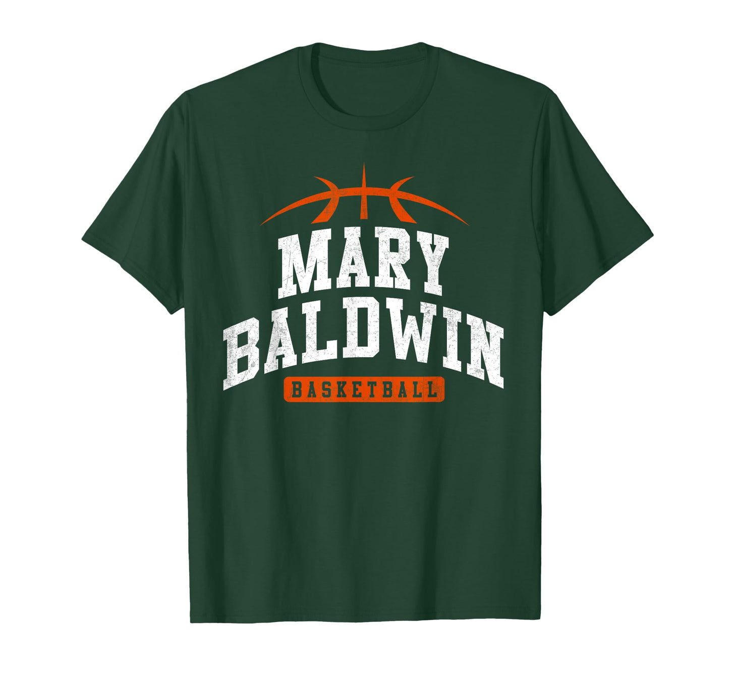 Mary Baldwin University Basketball Vintage Arch Design T-Shirt