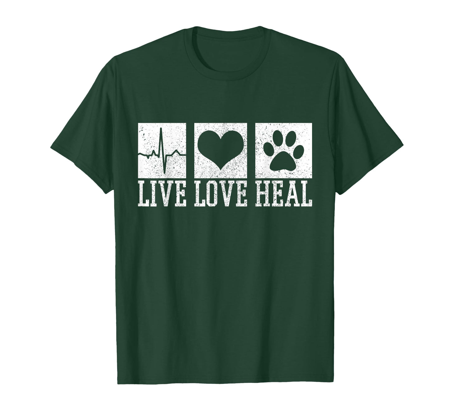 Vet Tech Live Love Heal Veterinary Dog Storage T-Shirt